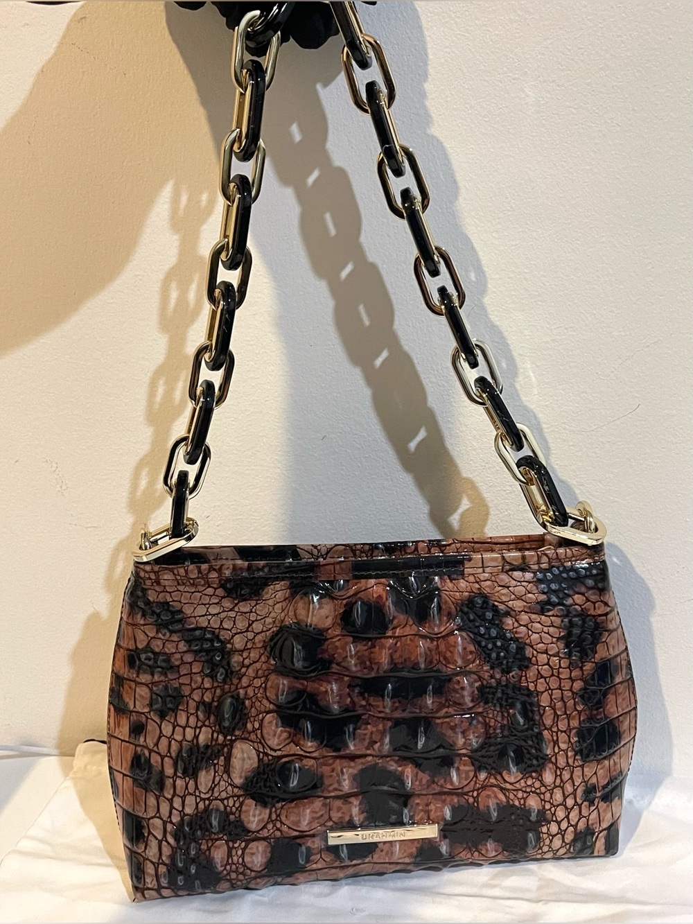 Brahmin Mod Lorelei Small Leather Chain Shoulder Bag - Picture 2 of 14